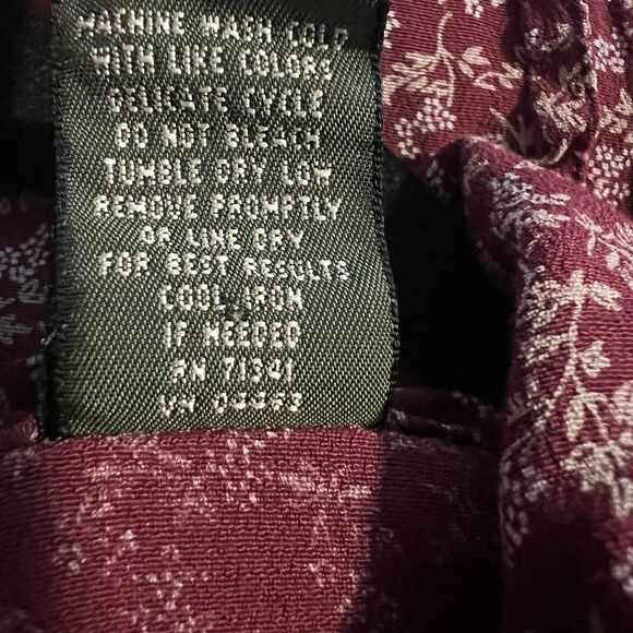 Ll Bean Women’s Maxi Dress 18 Petite Pin tucked Cottage - Picture 5 of 5